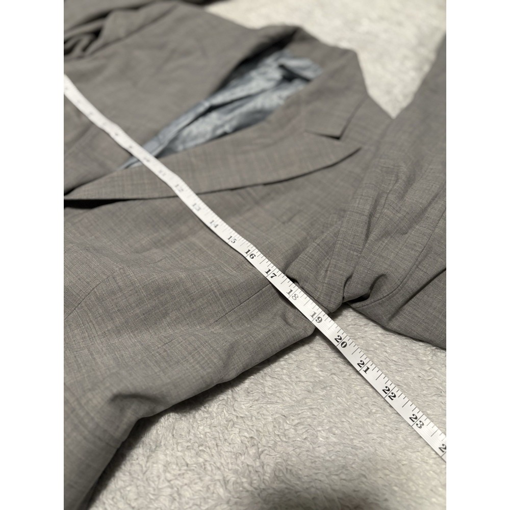 Banana Republic Women's Gray Wool Blend Career Business Blazer Jacket Size 10 - Picture 5 of 9